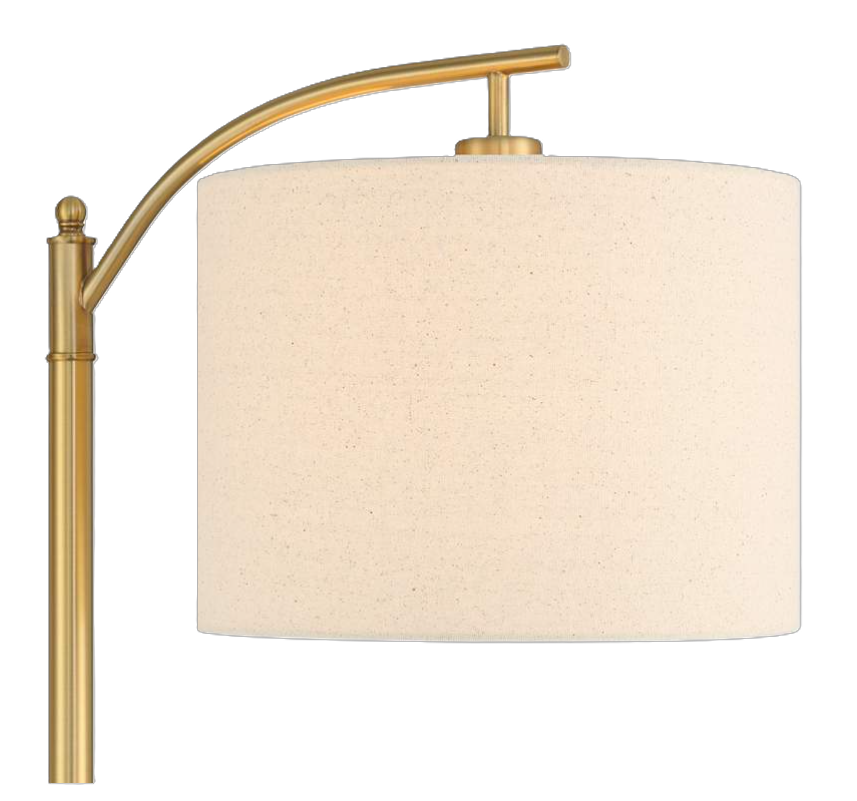 Rayna Sculpted Downbridge Floor Lamp Gold Finish