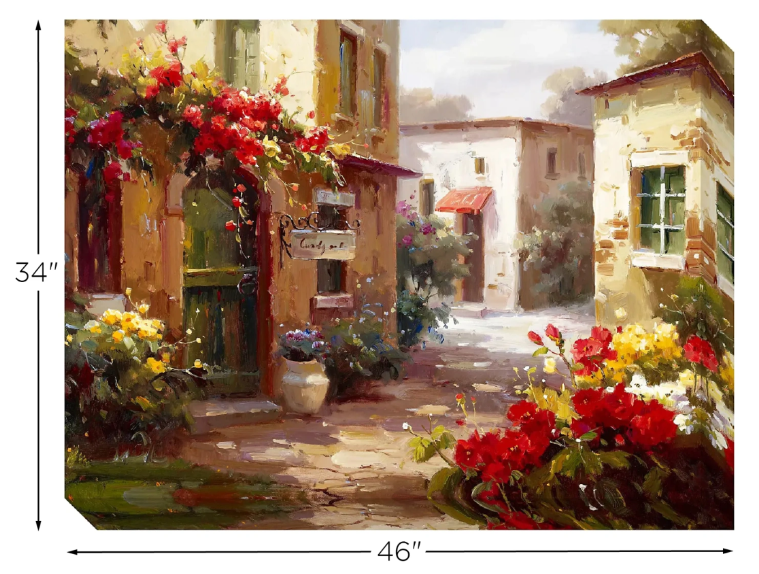 Morning in the Café District- Canvas Wall Art