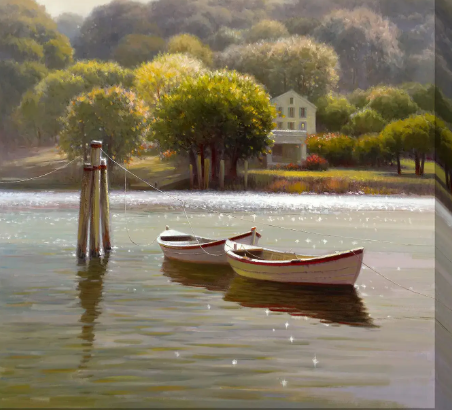 Sparkle in the Water Canvas Wall Art