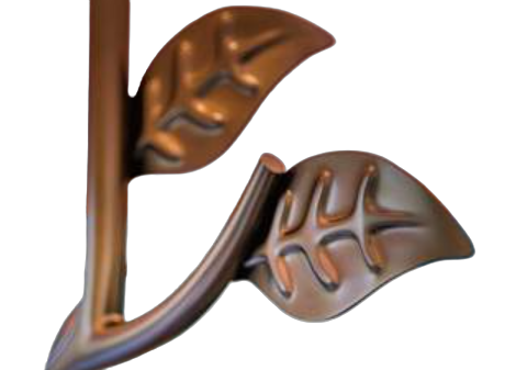 Ashlen Sculpted Floor Lamp Bronze Finish with Ornate Leaf Detailing