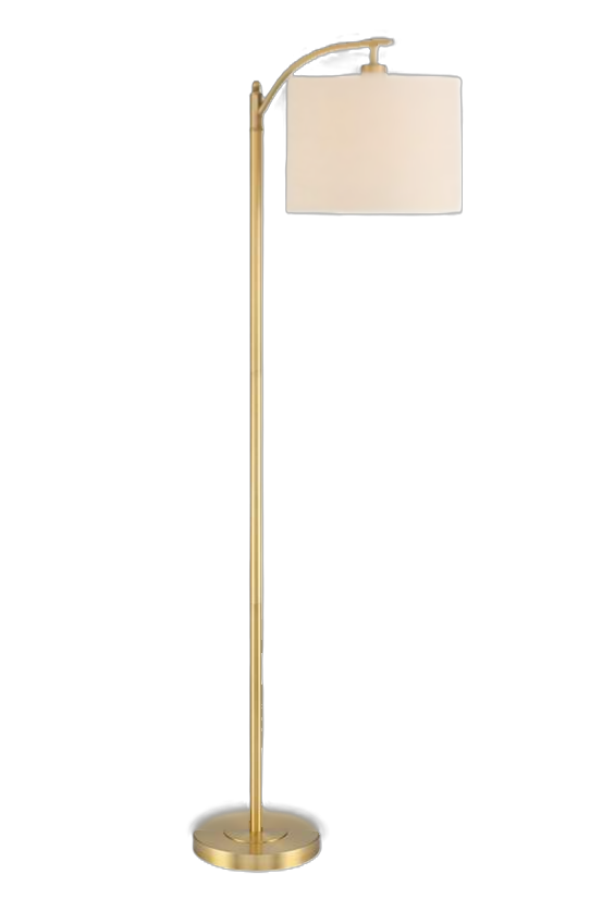 Rayna Sculpted Downbridge Floor Lamp Gold Finish