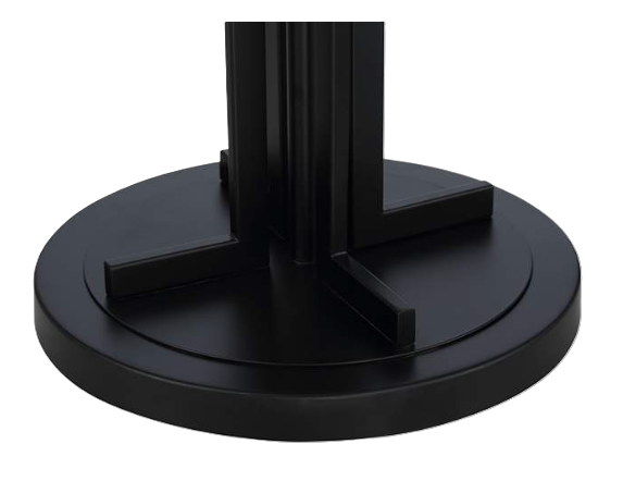 Madrid Sculpted Floor Lamp Matte Black with Architectural Detailing