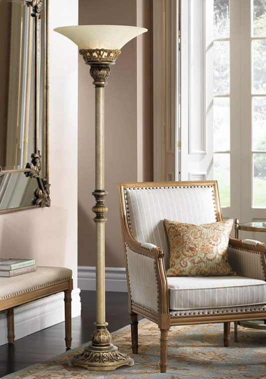 Torchiere Floor Lamp by Kathy Ireland – Classic Timeless Elegance Collection